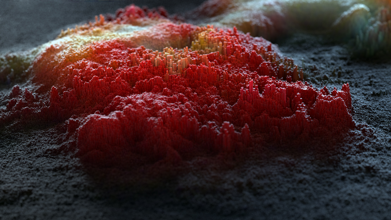 Illustration for article titled Gorgeous renders look like alien planets or Minecraft worlds